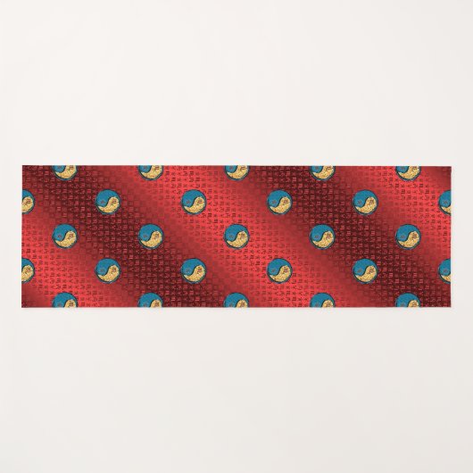 Scorpio & Fire Tiger Yogamatte (Vorderseite (Horizontal))