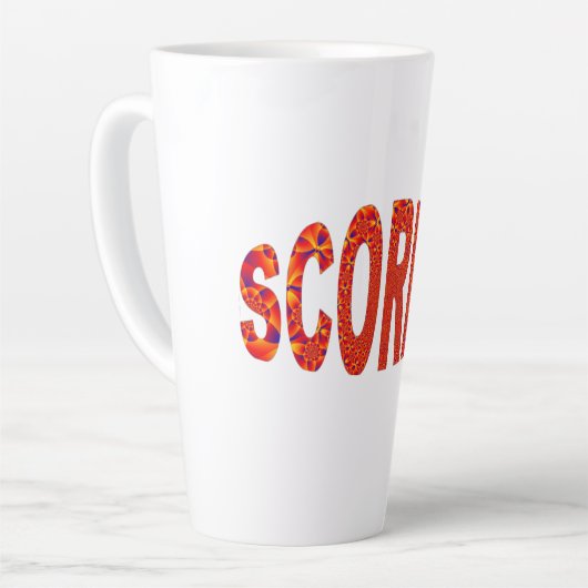 Scorpio - Firey Orange Yellow Blue Milchtasse (Linke Ecke)