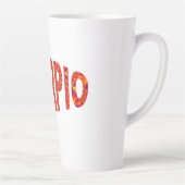 Scorpio - Firey Orange Yellow Blue Milchtasse (Rechts)