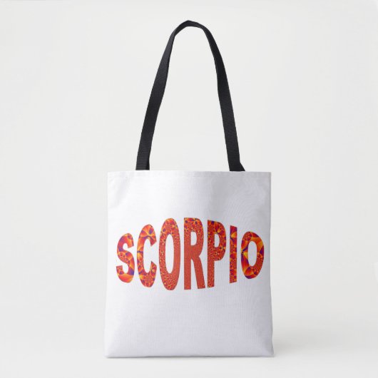 Scorpio - Firey Orange Yellow Blue Tasche (Vorderseite)