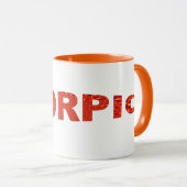 Scorpio - Firey Orange Yellow Blue Tasse (VorderseiteRechts)