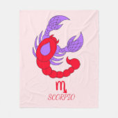Scorpio Fleece Blanket (Vorderseite)