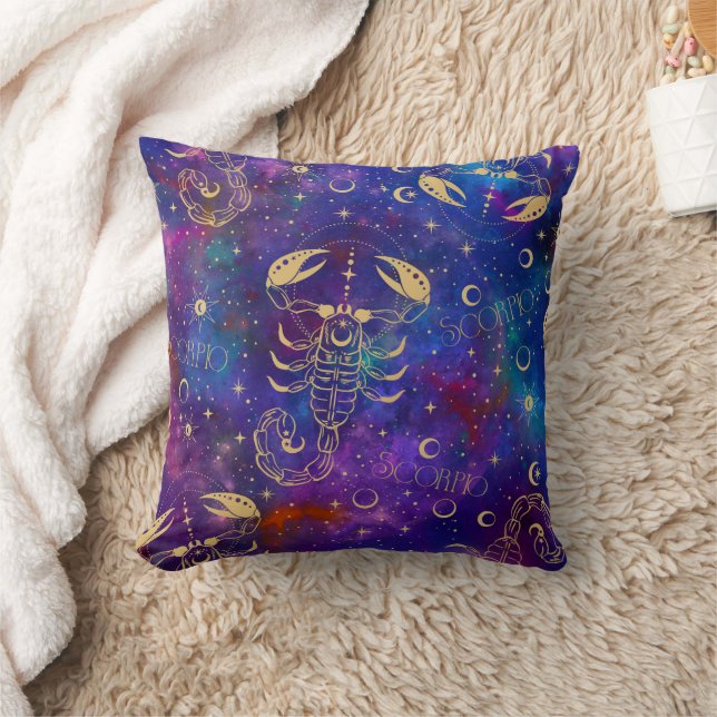 Scorpio Galaxy Throw Kissen (Decke)