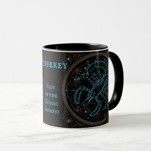 Scorpio Geburtstagsgeschenk Name Schwarzer Kaffee  Tasse