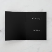 Scorpio Gold Symbol Black Birthday Grußkarte Karte (Innenseite)