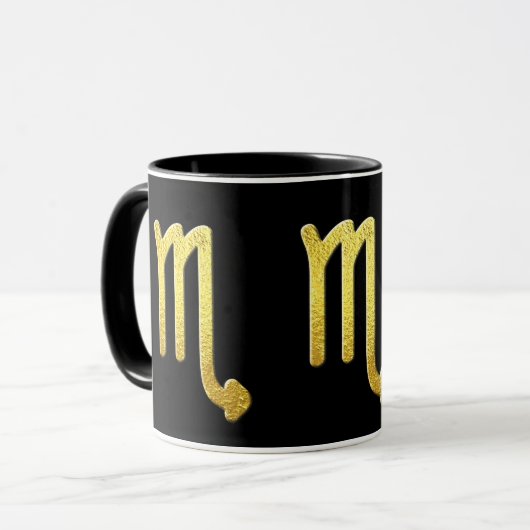 Scorpio Gold Tasse (Vorderseite Links)