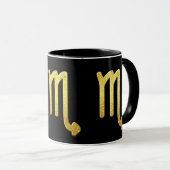 Scorpio Gold Tasse (VorderseiteRechts)