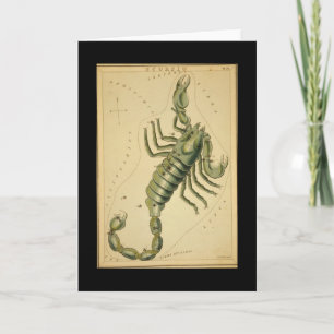 Scorpio-Grußkarte Feiertagskarte