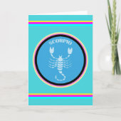 Scorpio-Grußkarte Karte (Vorderseite)
