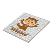 Scorpio Happy Birthday Fliese (Seite)