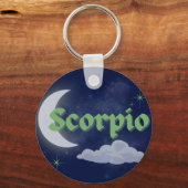Scorpio Himmelsästhetik Dreamy Moon Cloud Star Schlüsselanhänger (Rückseite)