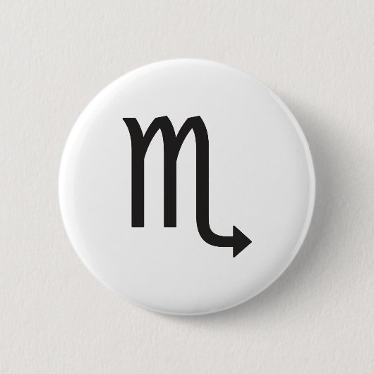 SCORPIO, HOROSCOPE-SYMBOL BUTTON (Vorderseite)