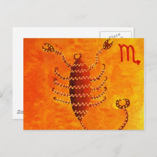 Scorpio Horoscope Zodiac Star-Zeichen Postkarte (Vorne/Hinten)