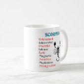 Scorpio Horoscope Zodiac-Zeichen Kaffeetasse (VorderseiteRechts)
