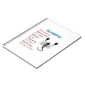 Scorpio Horoscope Zodiac-Zeichen Notizblock (Linke Seite)