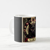 Scorpio Intense Cat Zodiac Kaffeetasse (Vorderseite Links)