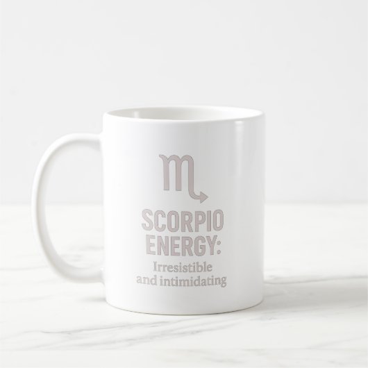 Scorpio Irresistible and Intimidating Mug Kaffeetasse (Links)