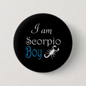 Scorpio-Junge Button (Vorderseite)