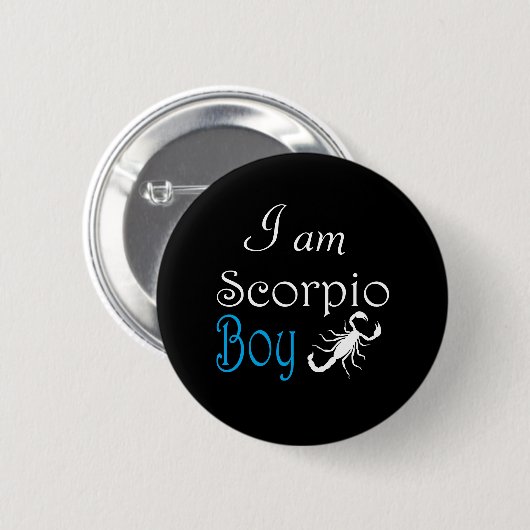 Scorpio-Junge Button (Vorne & Hinten)