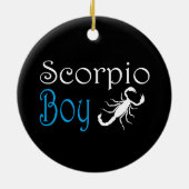 Scorpio-Junge Keramik Ornament (Hinten)