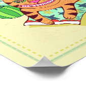 Scorpio Katze Zodiac Kinderzimmer drucken Poster (Ecke)