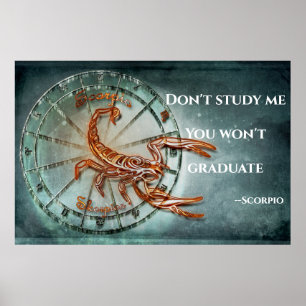 SCORPIO: Lernen Sie mich nicht U studieren Poster