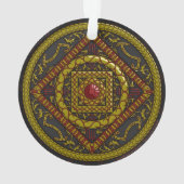 Scorpio Mandala Akrylus Ornament (Rückseite)