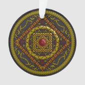Scorpio Mandala Akrylus Ornament (Vorderseite)