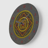 Scorpio Mandala Clock Große Wanduhr (Winkel)