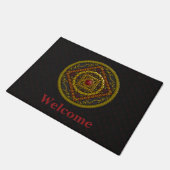 Scorpio Mandala Doormat Fußmatte (Schrägansicht)