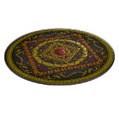 Scorpio Mandala Glas Cutting Board Schneidebrett (Ecke)