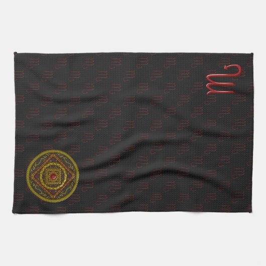 Scorpio Mandala Handtuch (Horizontal)