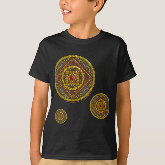 Scorpio Mandala Kinder und Baby Dark Shirt (Vorderseite)