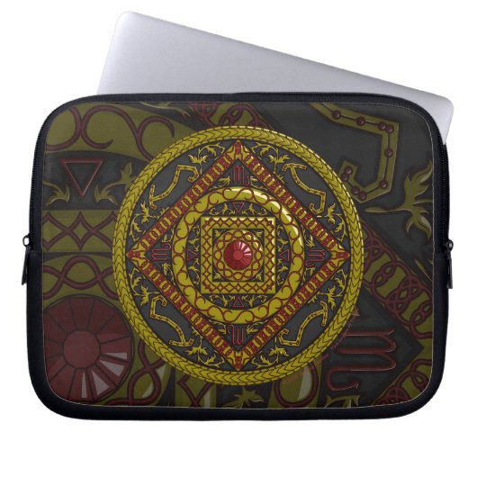 Scorpio Mandala Laptop Case (Vorderseite)