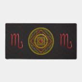 Scorpio Mandala Schreibtischunterlage (Vorderseite)