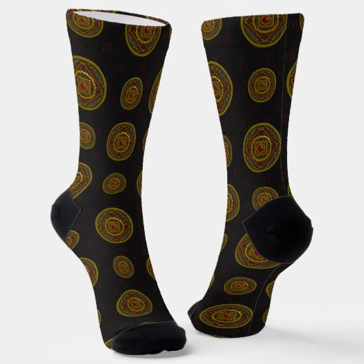 Scorpio Mandala Socken (Gewinkelt)