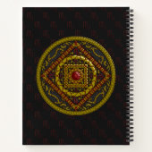 Scorpio Mandala Spiral Notebook Notizbuch (Rückseite)