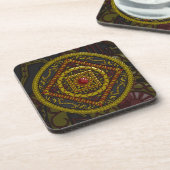 Scorpio Mandala Square Untersetzer (Linke Seite)