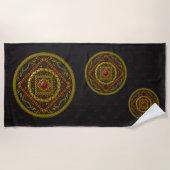 Scorpio Mandala Strandtuch (Vorderseite)