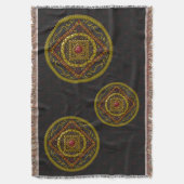 Scorpio Mandala Throw Blanket Decke (Vorderseite Vertikal)