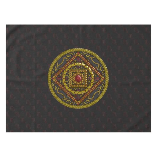 Scorpio Mandala Tischdecke (Vorderseite (Horizontal))