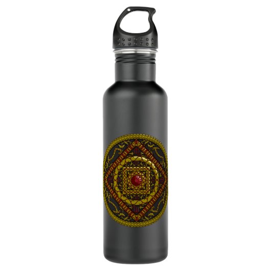 Scorpio Mandala Wasserflasche Trinkflasche (Vorderseite)