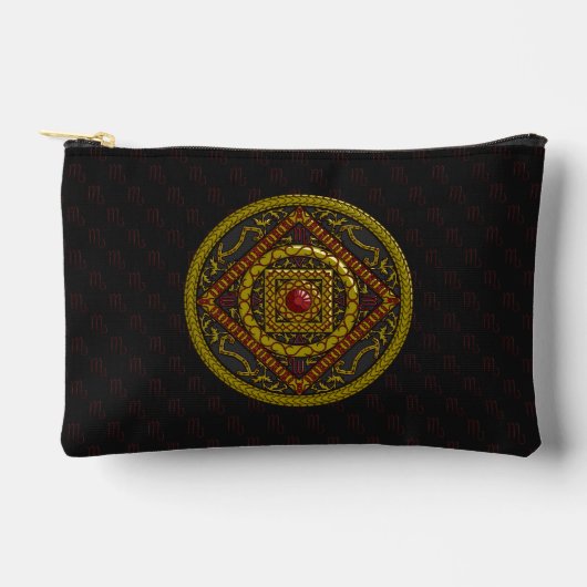Scorpio Mandala Zubehörtasche (Vorderseite)