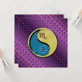 Scorpio & Metal Ox Karte (Vorderseite/Rückseite Beispiel)