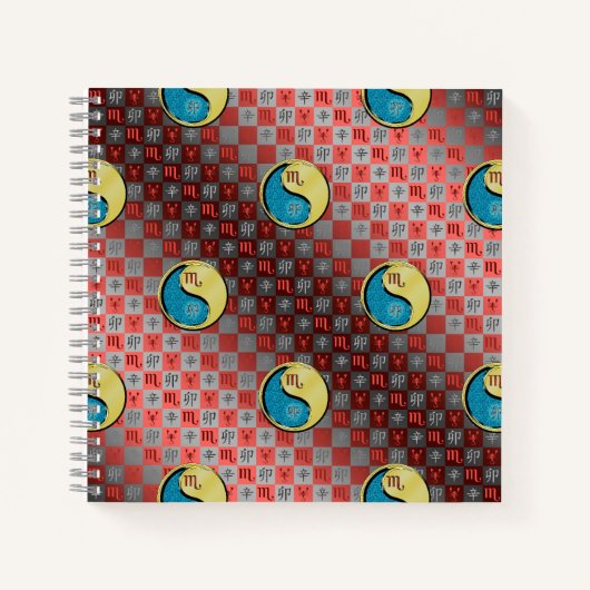 Scorpio & Metal Rabbit Notizblock (Vorderseite)