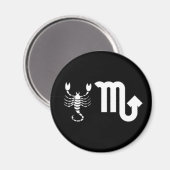 Scorpio mit Symbol Magnet (Vorderseite/Rückseite)