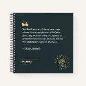 Scorpio notebook notizblock (Vorderseite)