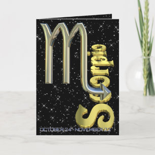 Scorpio - October 24 to November 22 Karte