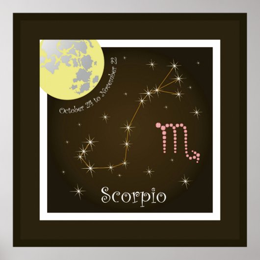 Scorpio October 24 to November 22 Poster (Vorne)