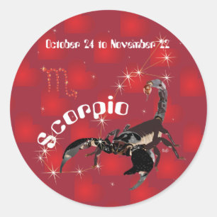 Scorpio October 24 to November 22 Sticker